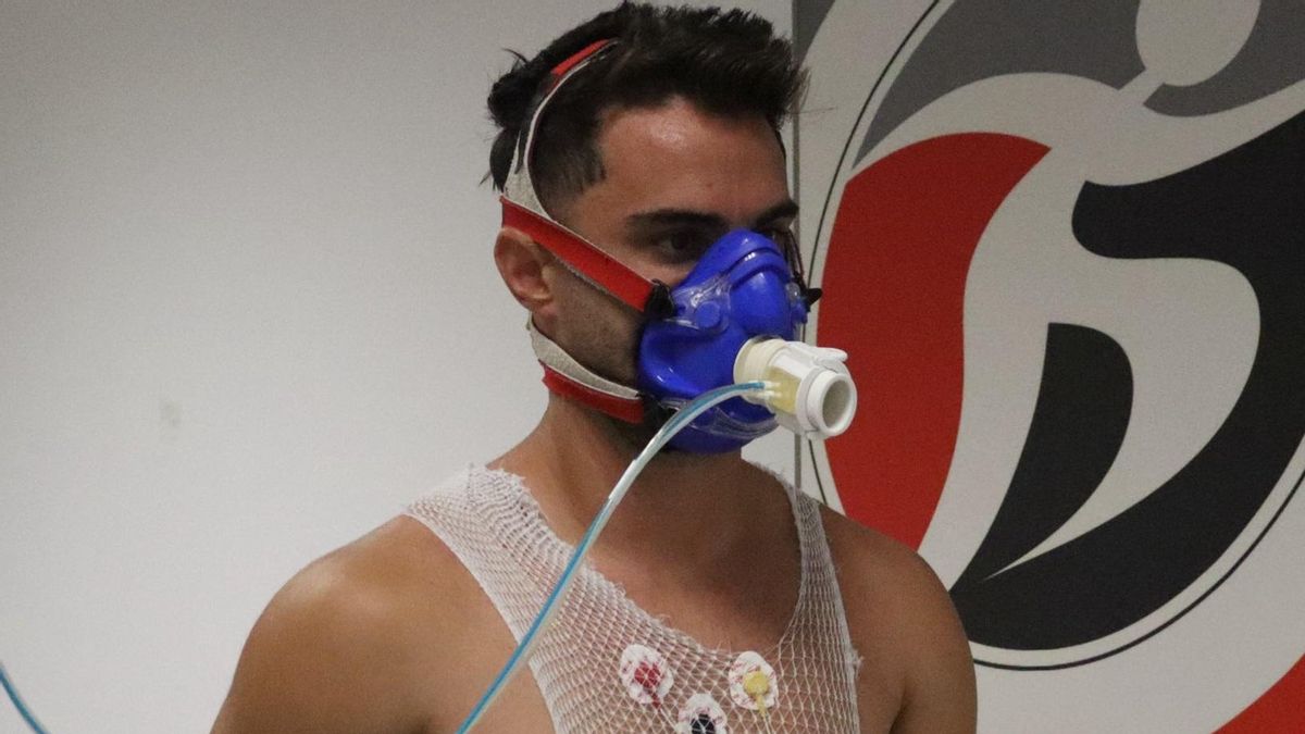 Carlos Doncel, en las pruebas de esfuerzo.
