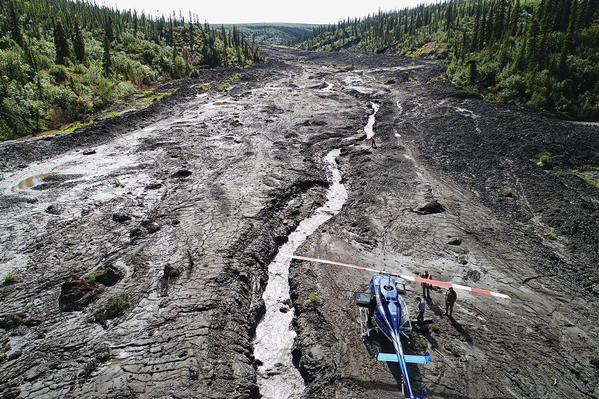 El permafrost se derrite en el entorno ártico