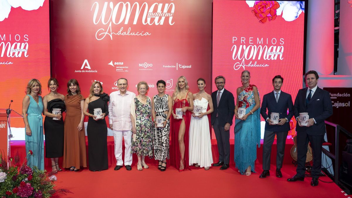 Los premiados de los Premios Woman Andalucía.