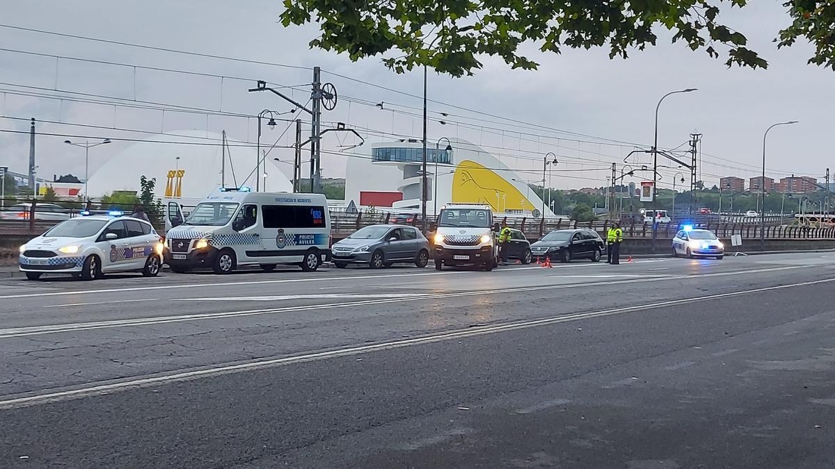 Unos de los controles de la Policía Local practicados el pasado fin de semana.