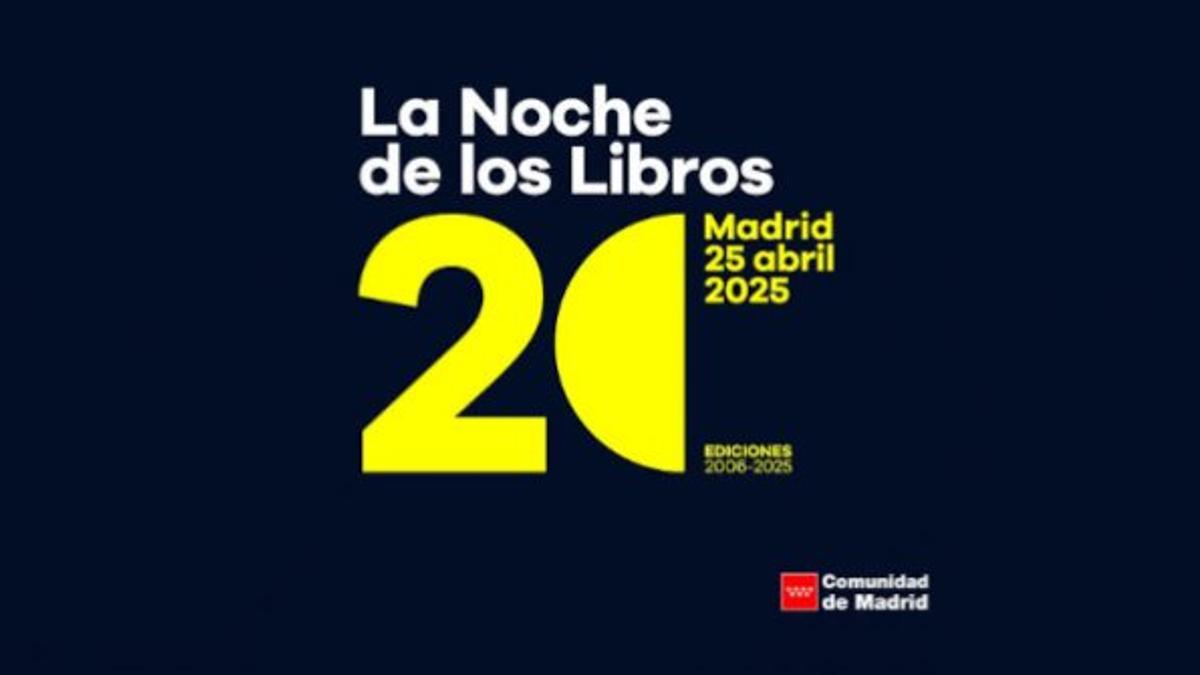 Cartel de La Noche de los Libros 2025.