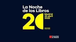 Cartel de La Noche de los Libros 2025.