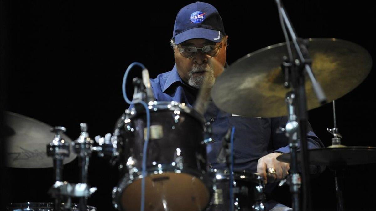 El baterìa Jimmy Cobb, en Madrid en el 2009.