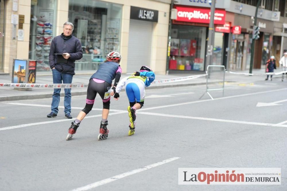 Murcia Maratón. Patinadores en carrera