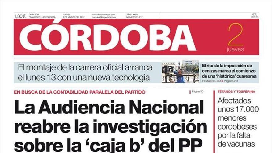 La portada de CÓRDOBA