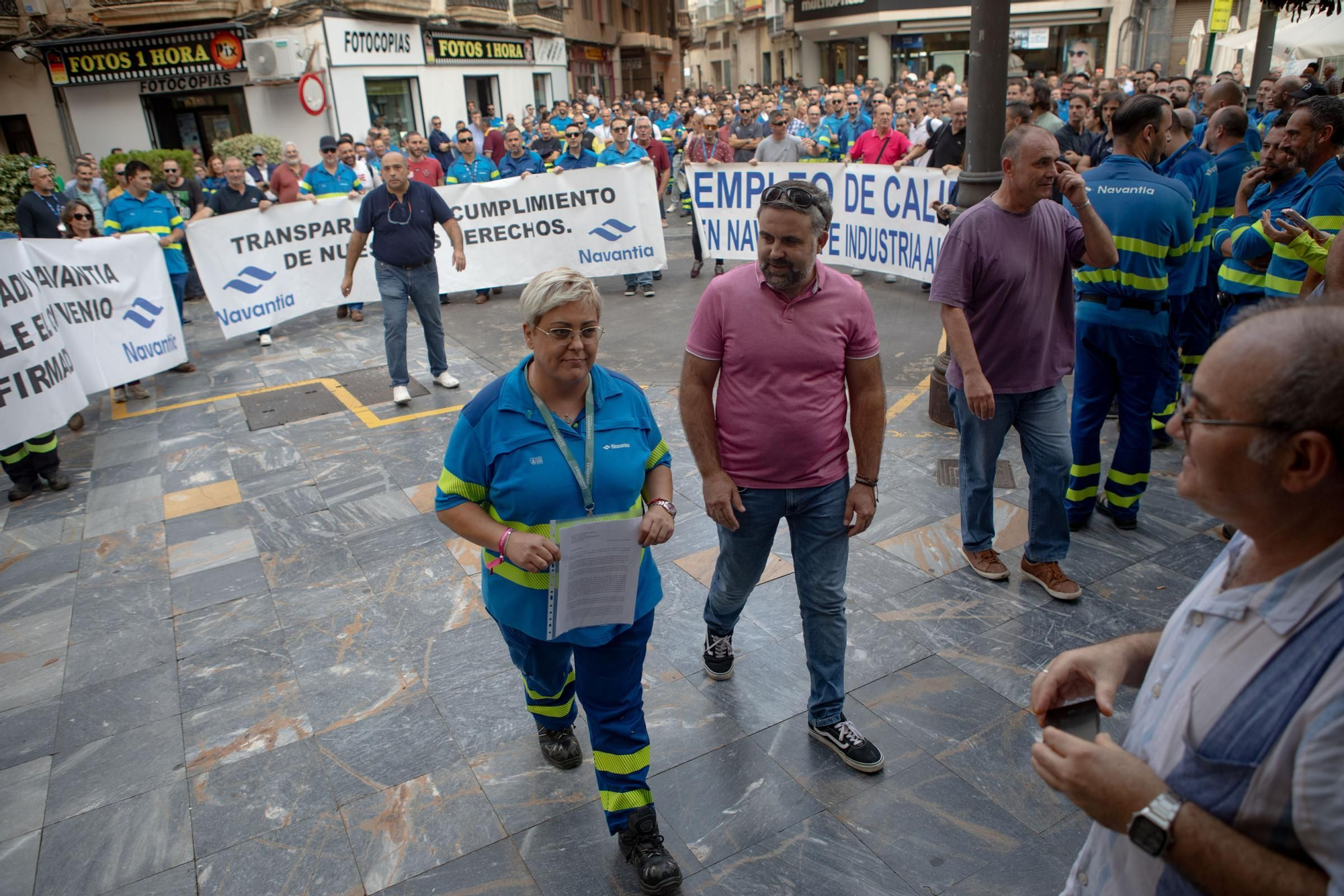 Protesta de los trabajadores de Navantia