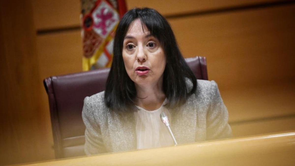 La directora general de la Guardia Civil, Mercedes González, este lunes een la Comisión de Interior del Senado.