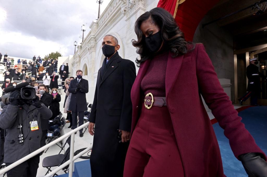Michelle Obama y Barack Obama, en la investidura de Joe Biden