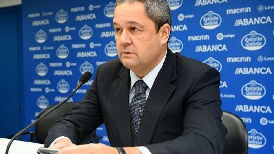 El presidente deportivista, Tino Fernández.