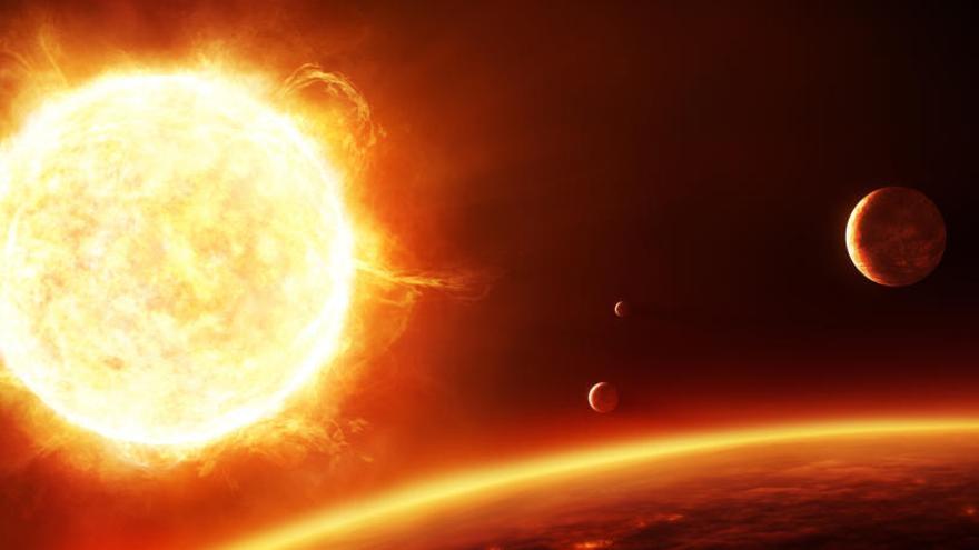 Los exoplanetas son planetas que están fuera del sistema solar.
