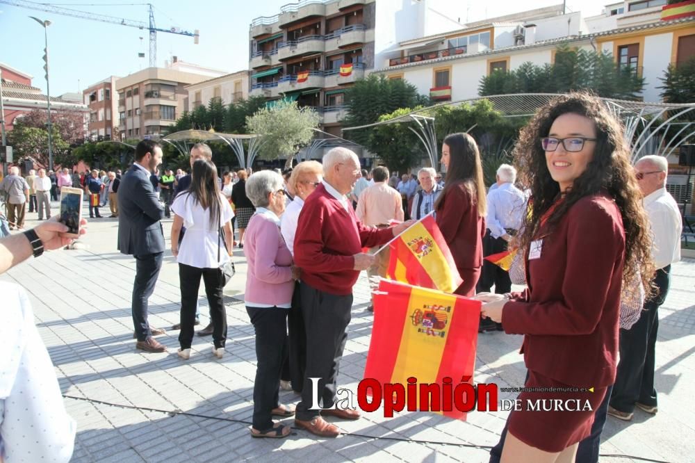 Izado de bandera en Lorca por la Hispanidad