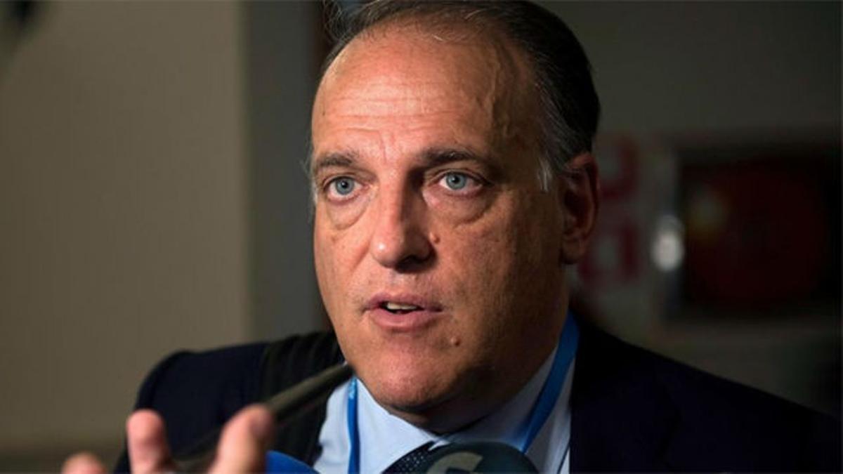 Tebas analiza el Girona - FC Barcelona en EE.UU. desde la vista independentista