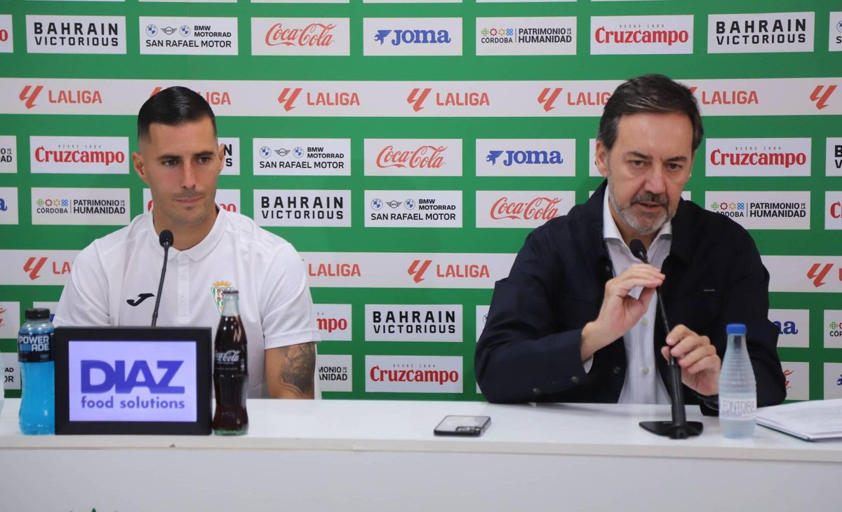 Antonio Fernández Monterrubio, a la derecha, junto a Sergi Guardiola.