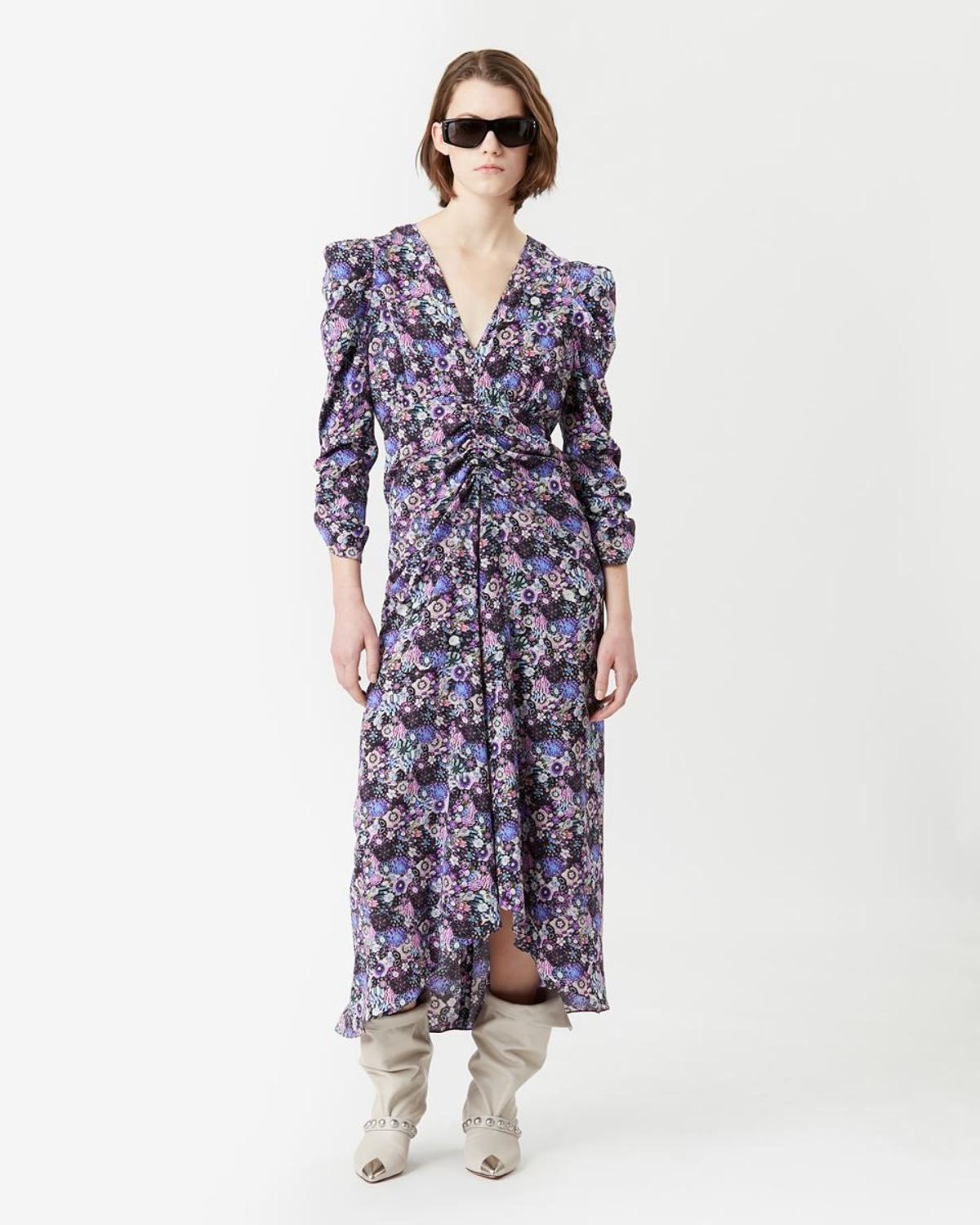 Vestido con estampado floral de Isabel Marant