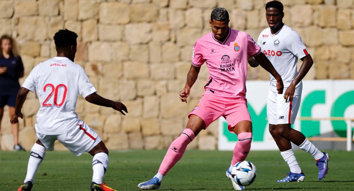 Imagen del encuentro de pretemporada entre el Espanyol y el Lille