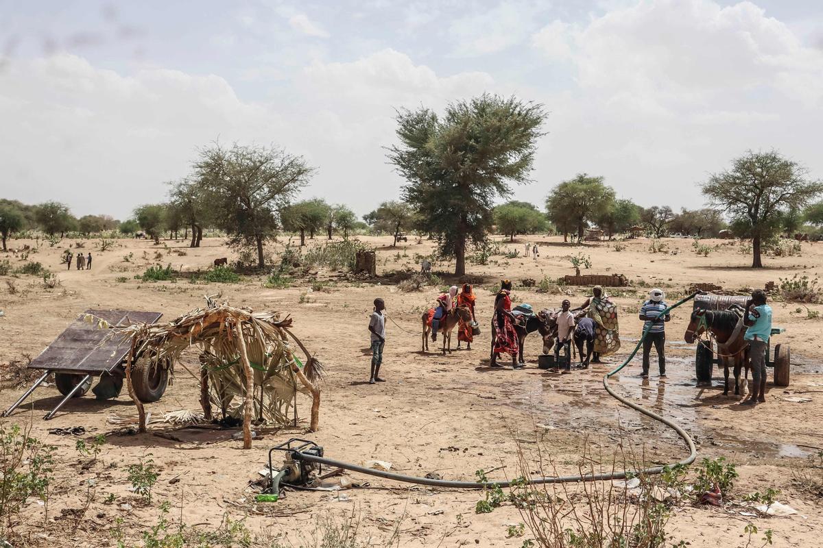 Éxodo de refugiados sudaneses hacia El Chad