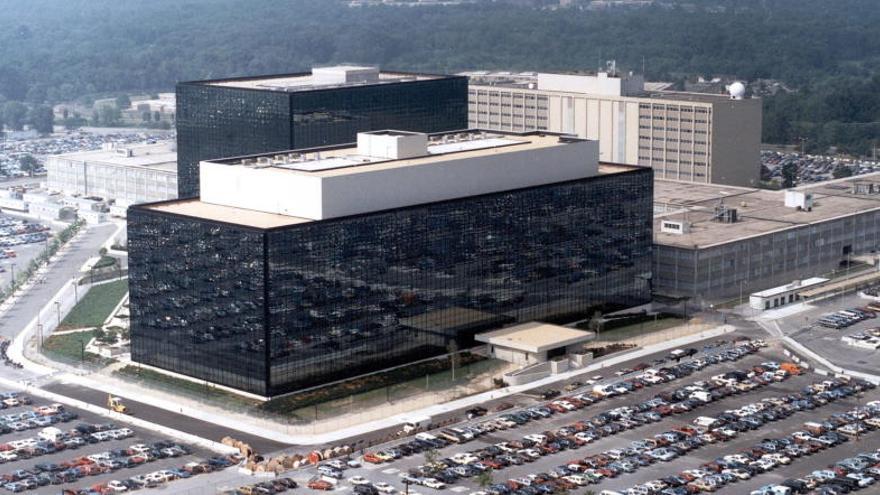 Fotografía de la sede de la NSA en Maryland.