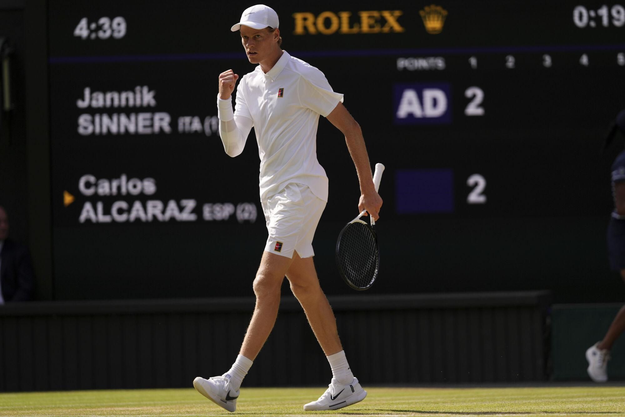 Final de Wimbledon: Jannik Sinner - Carlos Alcaraz.