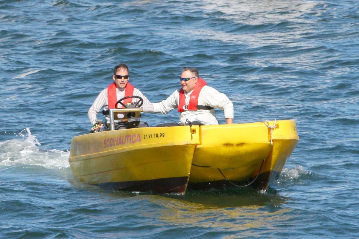 Una prueba de motonáutica inclusiva.