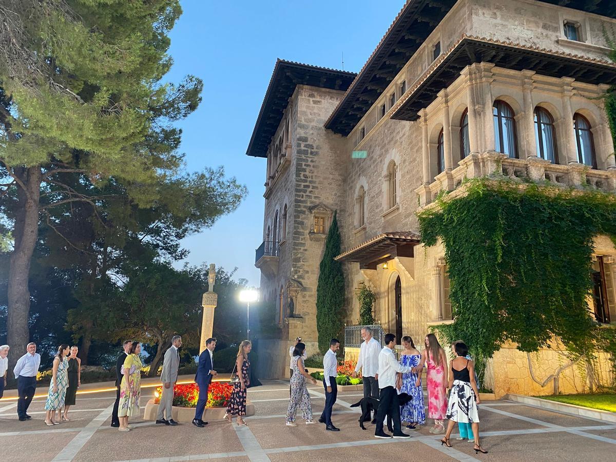 Los Reyes en Marivent durante la recepción a la sociedad mallorquina durante el verano de 2025