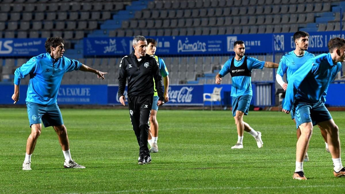 El equipo vallesano se entrenó por la tarde en el día de Sant Esteve