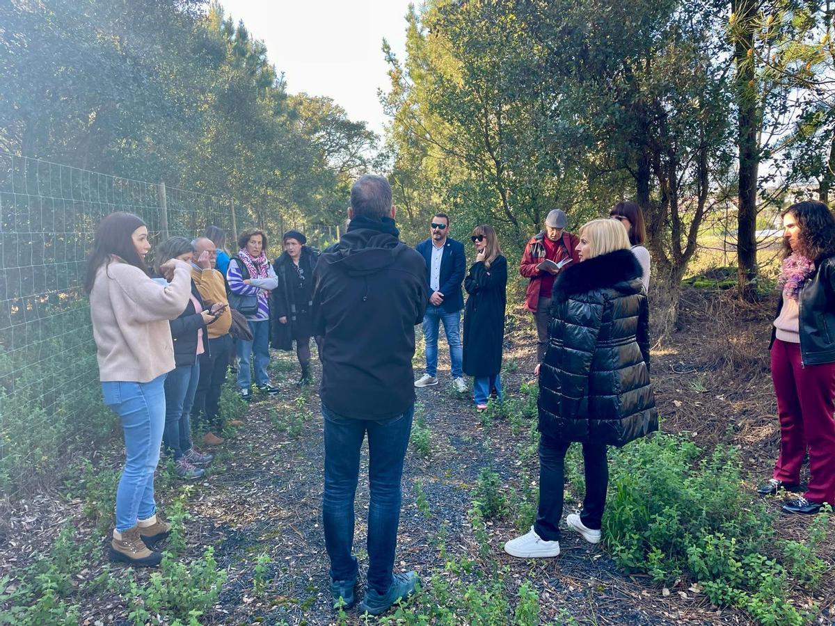 Los responsables de las tres comarcas europeas visitan una zona degradada en Portugal.