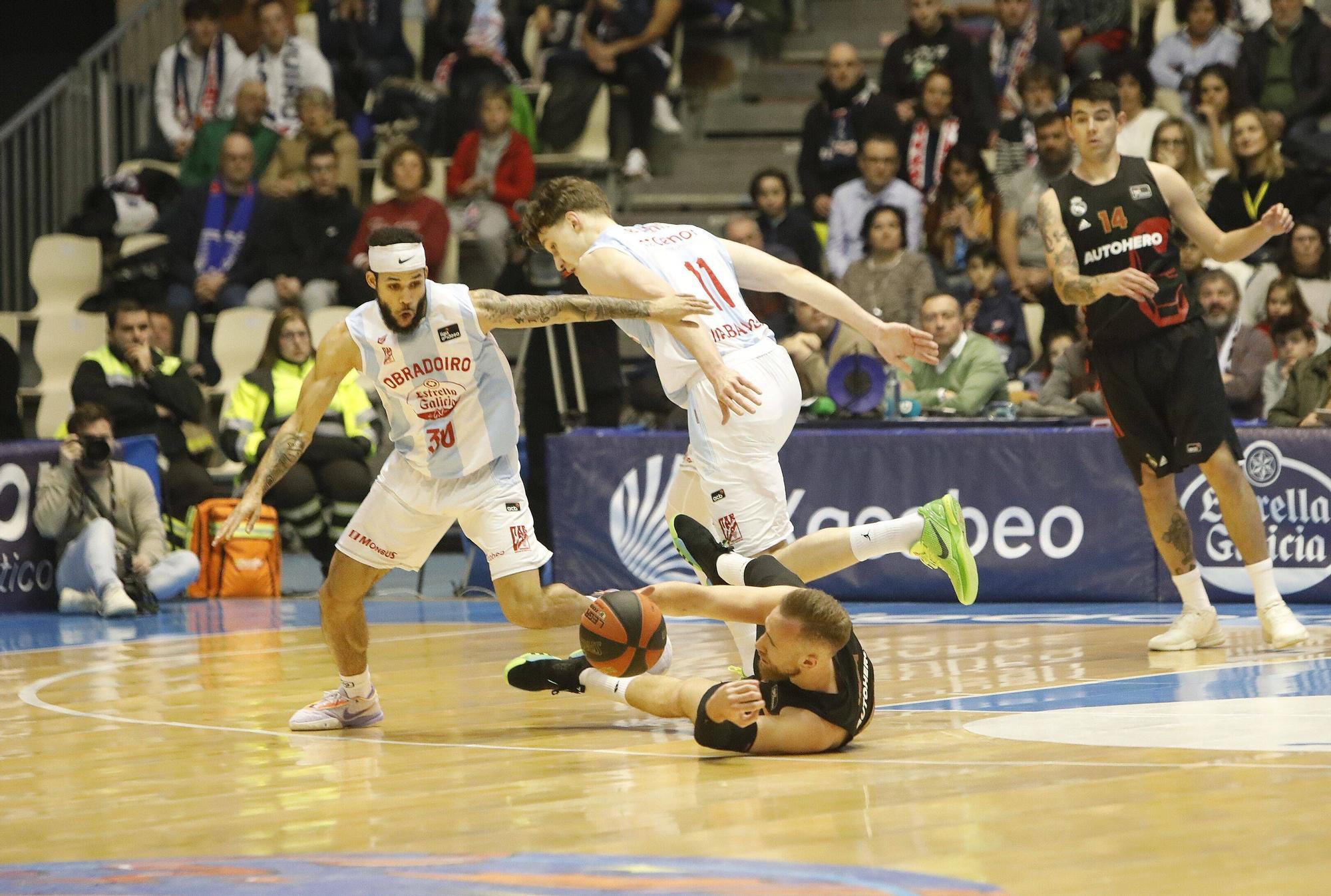 El Obradoiro cae ante el líder de la ACB: Obradoiro 78 - 84 Real Madrid