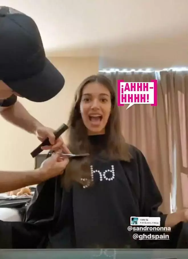 Cambiando de look a base de corte de melena... Así era y así es Ana Guerra ahora