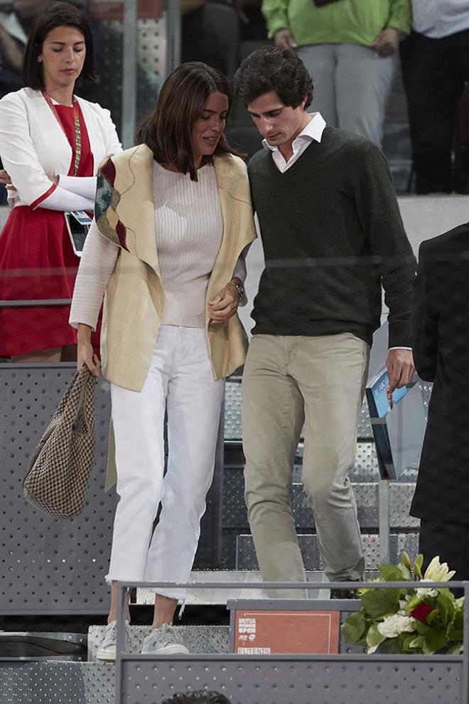 Sofía Palazuelo y Fernando Fitz-James Stuart en el Master de Tenis de Madrid