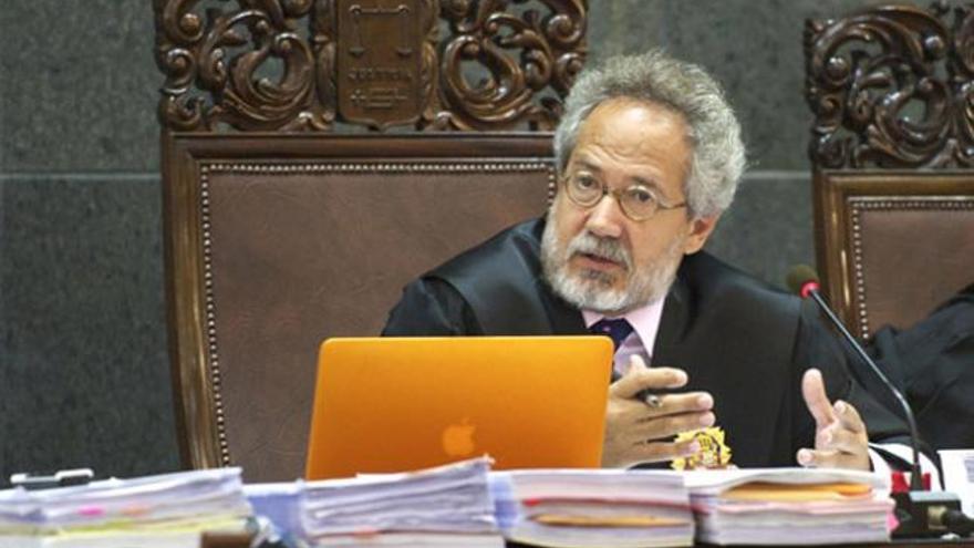 Emilio Moya, en una de las sesiones del 'caso kárate'. | andrés cruz