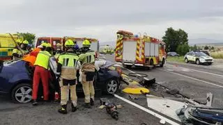 Muere una mujer en un accidente de tráfico en Albero Bajo (Huesca), que deja además otros tres heridos