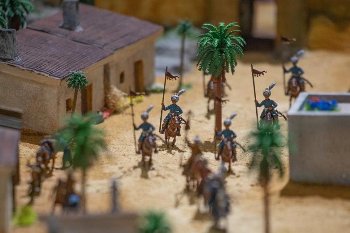 Maqueta de la Orihuela musulmana que se exhibe en el Museo de la Reconquista