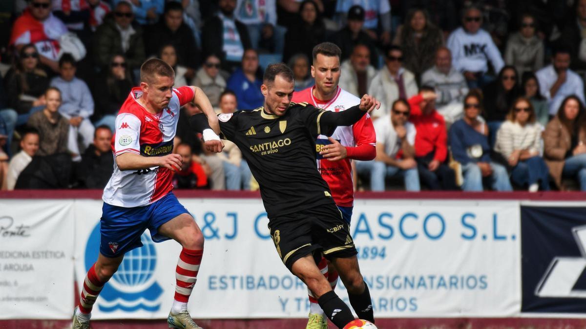 Jorge Maceira durante un partido ante el Arosa.