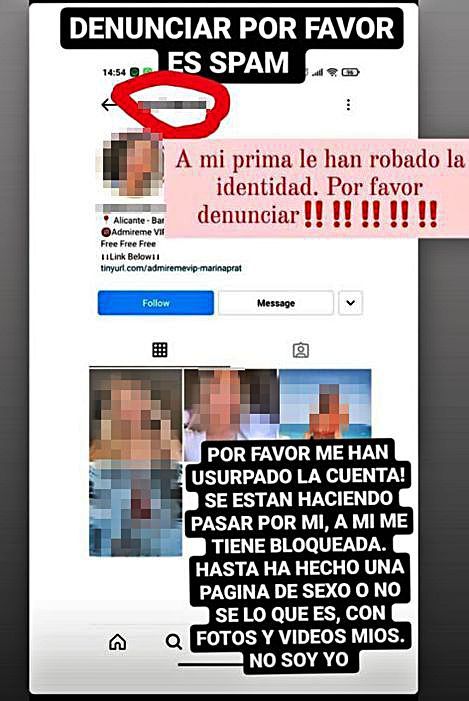 Clonan perfiles de mujeres de Alicante para pedir a sus seguidores dinero por contenido sexual | INFORMACIÓN