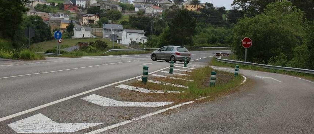 El conocido como cruce de La Retela.