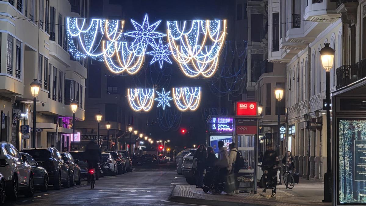 Iluminación de la calle Castellón