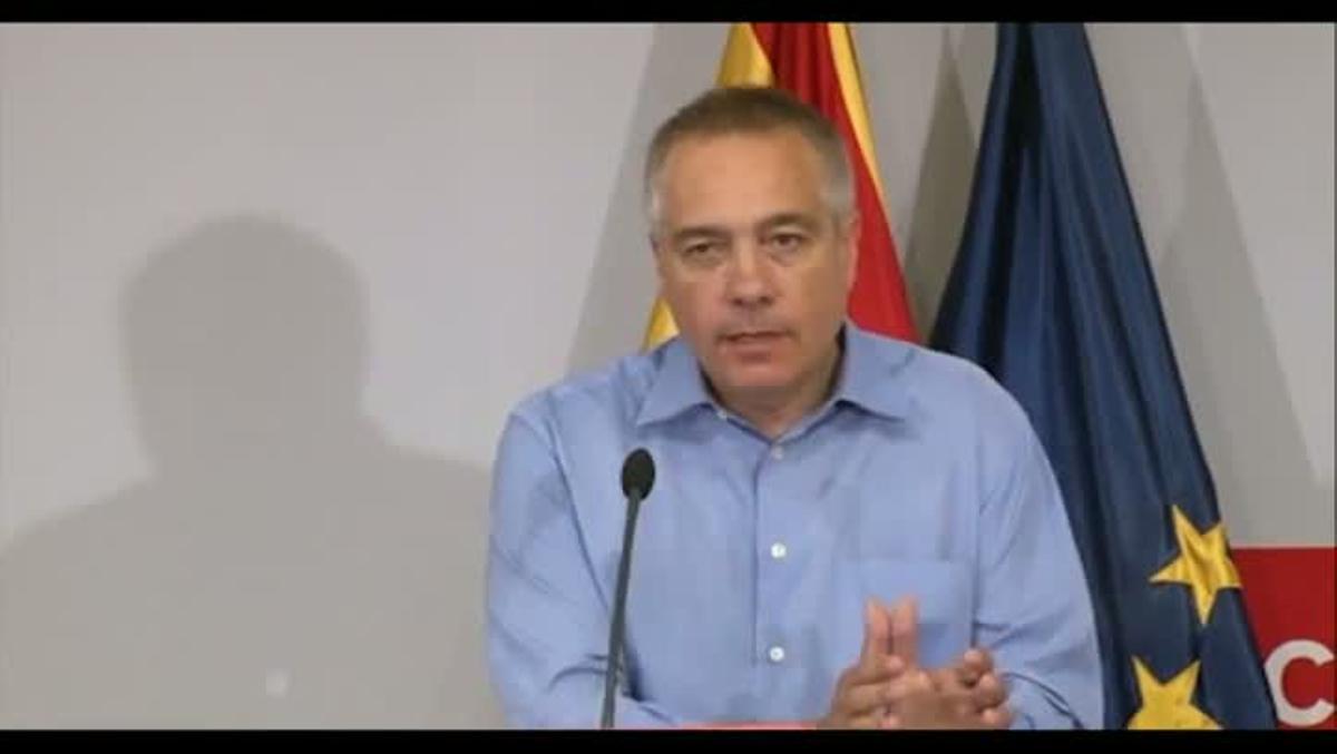 Fragment del discurs que el fins ara alcalde Pere Navarro ha dirigit aquest dimarts a l’assemblea del PSC de Terrassa.