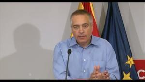 Fragment del discurs que el fins ara alcalde Pere Navarro ha dirigit aquest dimarts a l’assemblea del PSC de Terrassa.