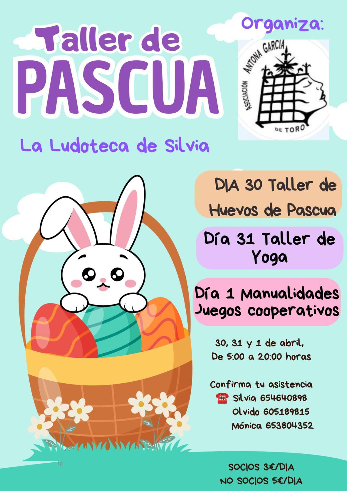 Cartel del Taller de Pascua.
