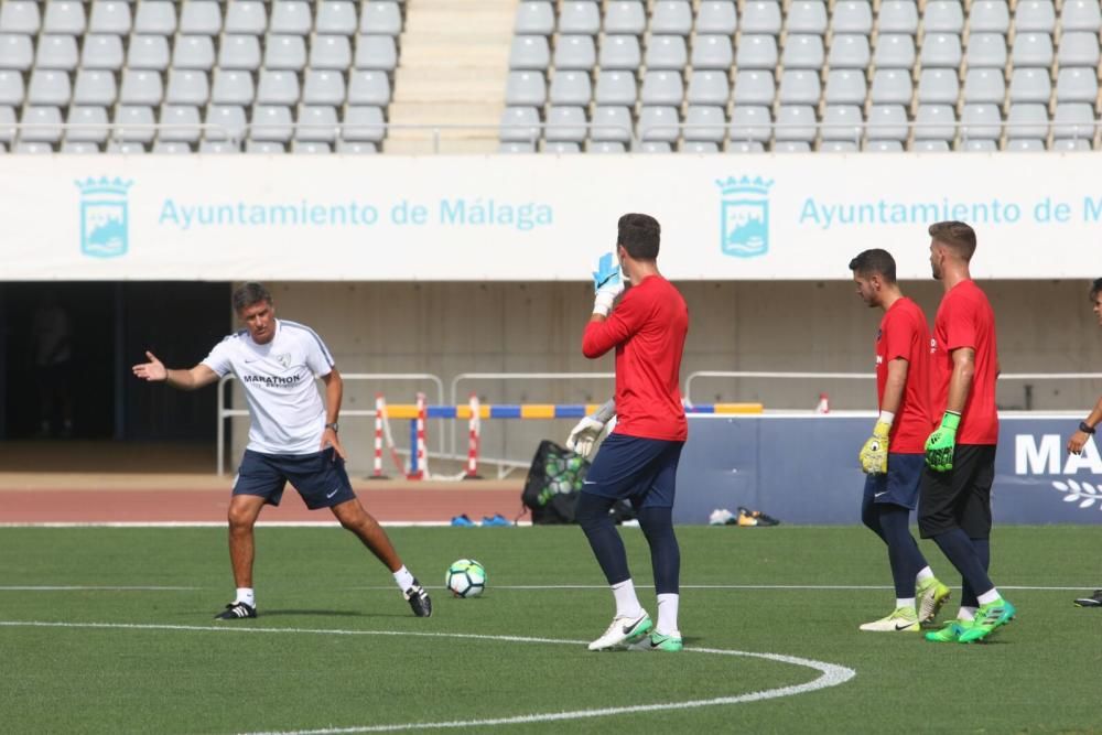 Primer entrenamiento del Málaga CF.