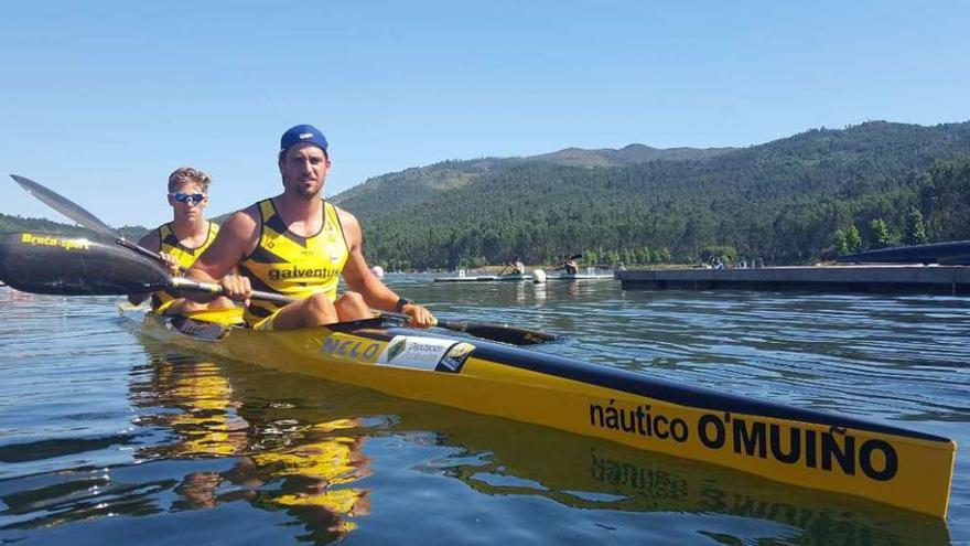 Borja Bejo y Rubén Rodríguez fueron bronce en el K-2 200, en categoría sénior. // FdV