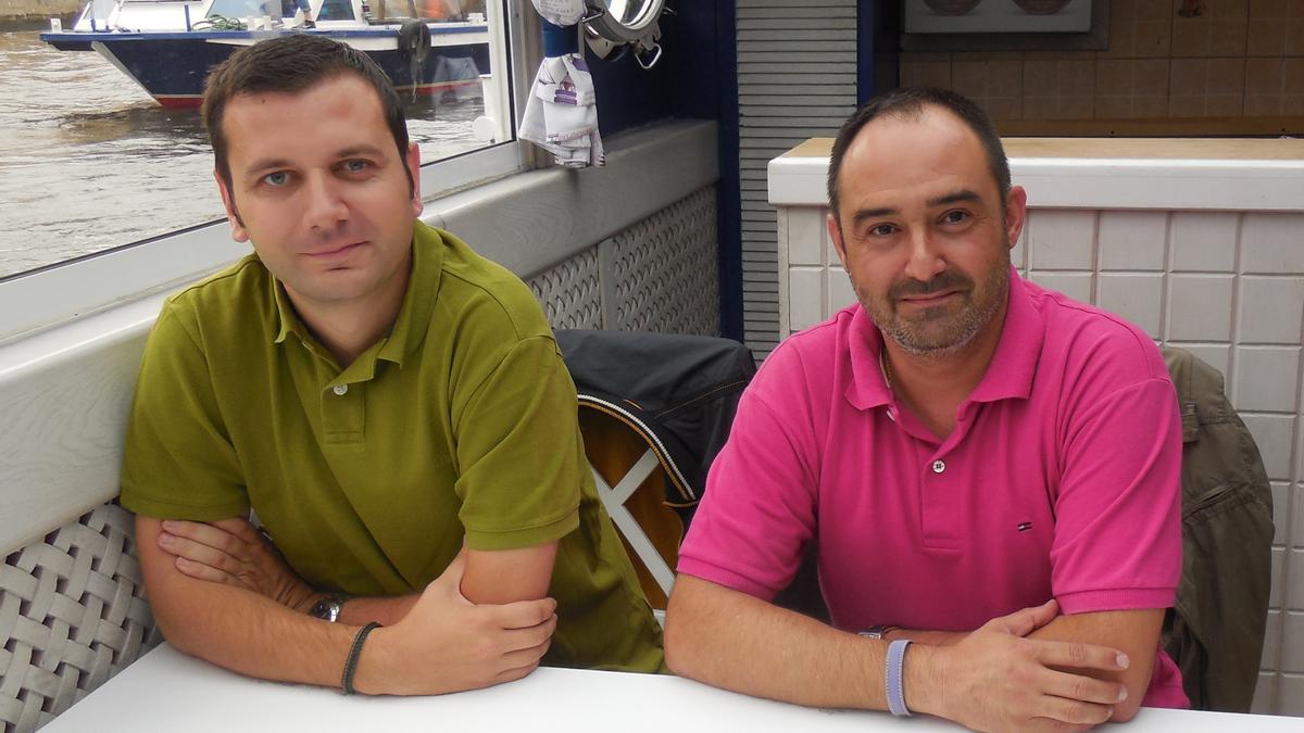 El investigador de la UMU, Juan Manuel Bueno (dcha.) junto al investigador Stefan Stanciu, uno de los colaboradores  de la Universidad Politécnica de Bucarest