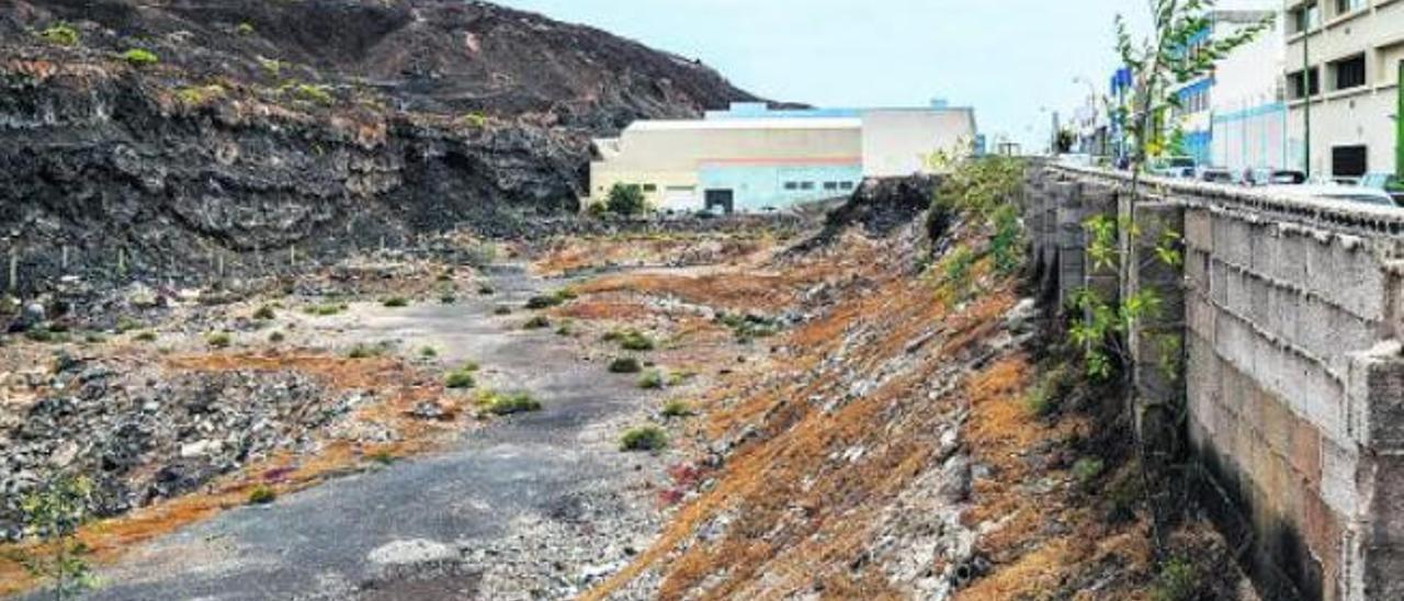 Espacio en El Sebadal de las parcelas que salen a subasta.