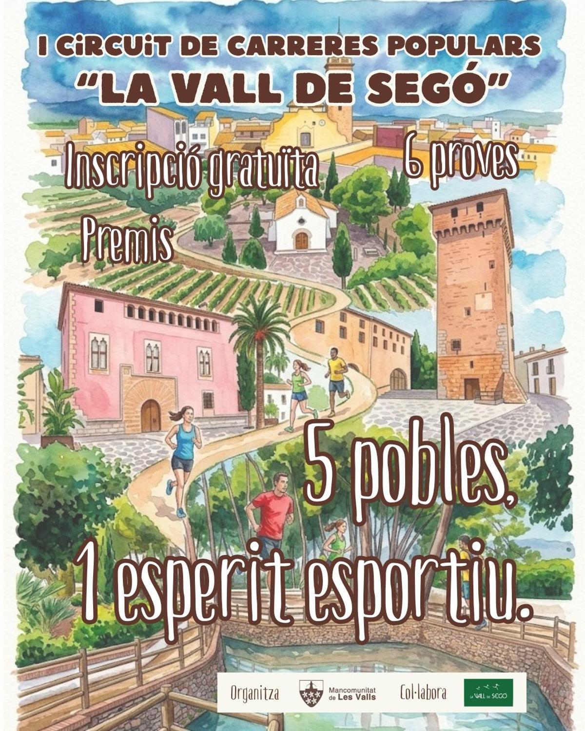 Cartel Circuit carreres populars Vall de Sego