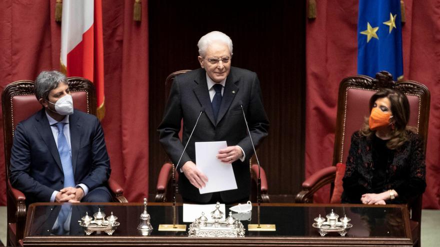 Sergio Mattarella jura como presidente de Italia tras su reelección