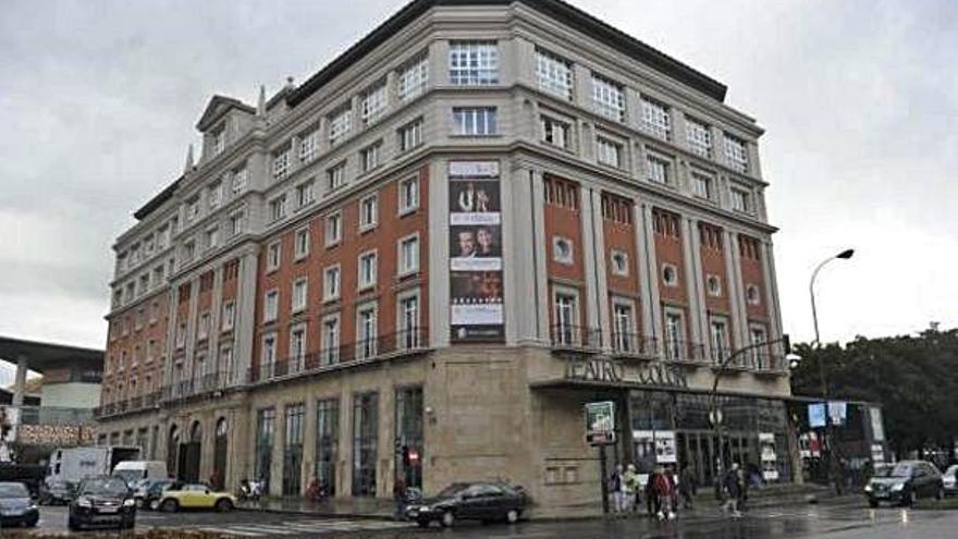 Exterior de la sede de la Diputación en A Coruña.