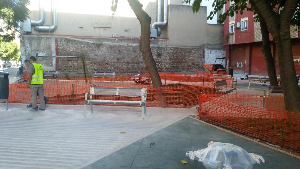 Nueva zona verde en la calle Pepita Samper