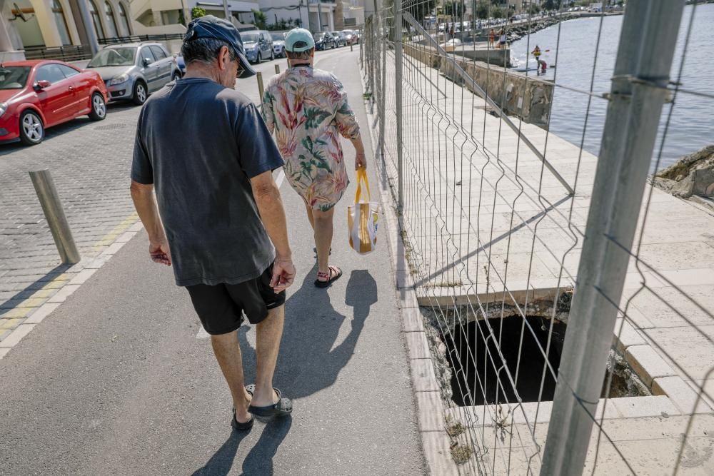 Stadt lässt Promenade an der Cala Gamba reparieren