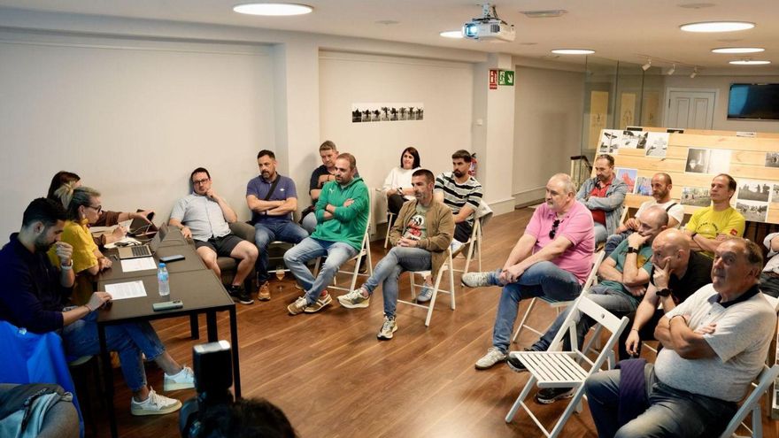 Imagen de la asamblea de socios que tuvo lugar ayer. | Bernabé