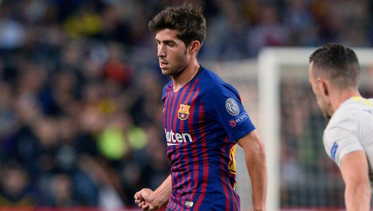 Sergi Roberto ya está recuperado de su última lesión y ante el Inter exhibió su habitual despliegue físico y su buen manejo del balón Sergi Roberto ya está recuperado de su última lesión y ante el Inter exhibió su habitual despliegue físico y su buen manejo del balón